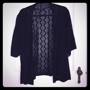Black cardigan